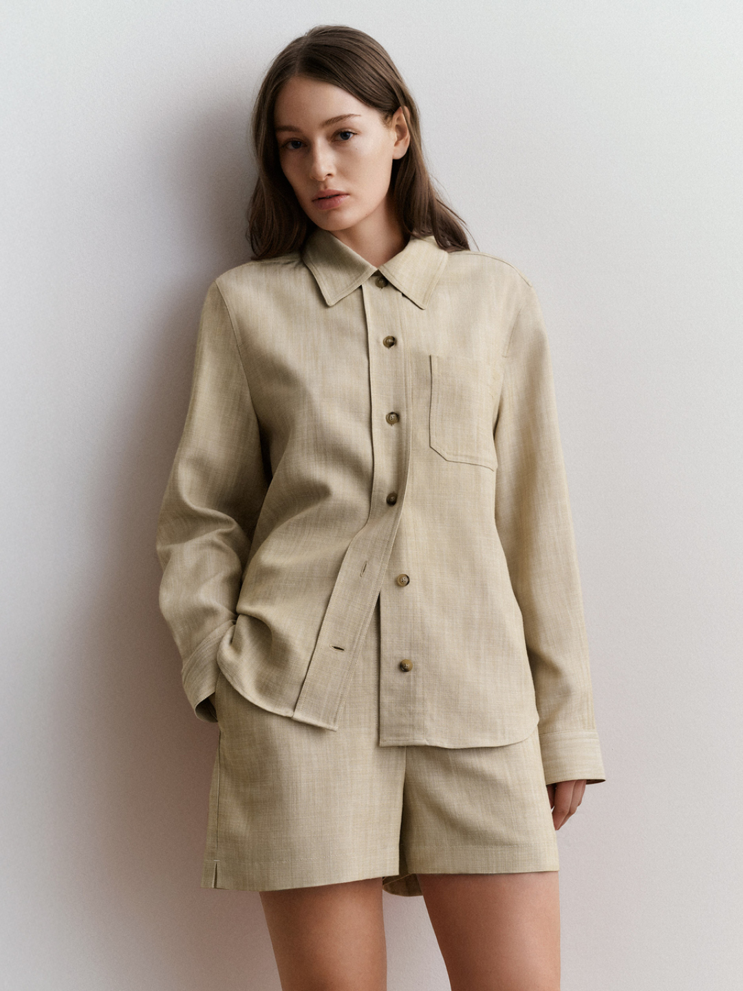 beige cotton set